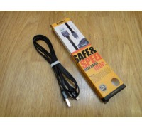 Кабель REMAX SAFE AND SPEED USB - miniUSB (1.0м) - чёрный