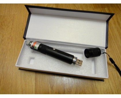 Лазерная USB указка зелёная LG-13 (1000)