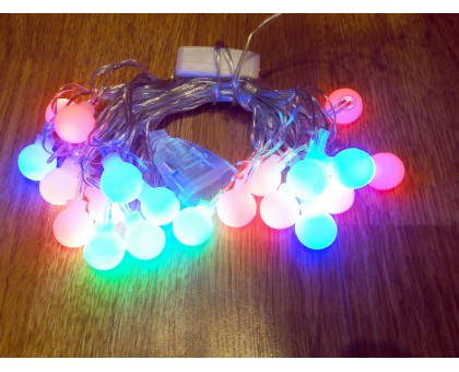 Светодиодная гирлянда 40 LED (матовые шарики)