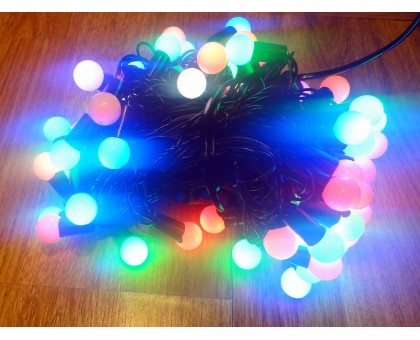 Светодиодная гирлянда 100 LED (глянцевые шарики)
