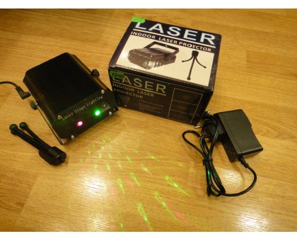 Светодиодный лазерный проектор XX-LL-09 RGB LED (8 режимов)