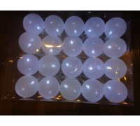 Светодиодная гирлянда 20 LED (хлопковый шарик - холодный белый)