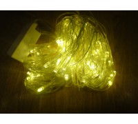 Светодиодная гирлянда СЕТКА на окно (1.5м x 1.5м) - тёплый белый