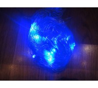 Светодиодная гирлянда СЕТКА на окно (1.5м x 1.5м) - синий