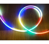 Уличная светодиодная гирлянда в силиконе ЖГУТ (1м) - RGB