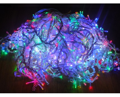 Уличная светодиодная гирлянда для фасадов БАХРОМА (25м x 0.6м) - RGB