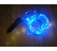 Светодиодная гирлянда 200 LED (роса, конский хвост) - синий