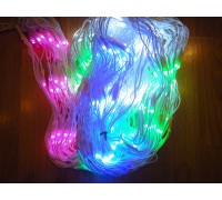 Уличная светодиодная гирлянда для фасадов СЕТКА (2м x 2м) - RGB