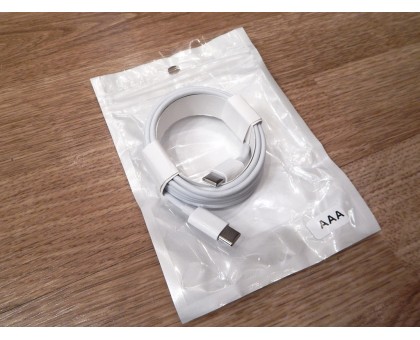 Кабель TYPE-C - TYPE-C (2.0 м, белый, AAA)