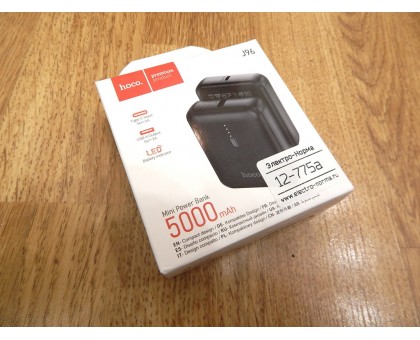Внешний мини-аккумулятор HOCO J96 STRIDER 5000 mAh (чёрный)