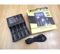 Зарядное устройство от USB с индикатором заряда и тестером ёмкости LIITOKALA LII-PD4 (на 4 шт)
