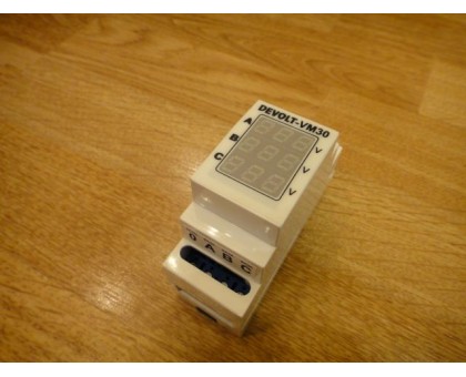 Цифровой вольтметр DEVOLT VM30 трёхфазный - DIN