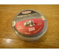 Пульки ЛЮМАН POINTED PELLETS (300x0.57), остроконечные - HQ