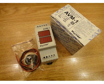 Цифровой вольтметр-амперметр DIGITOP AVM-1 (DIN)