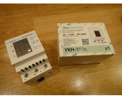 Реле напряжения  HS ELECTRO УКН-380с