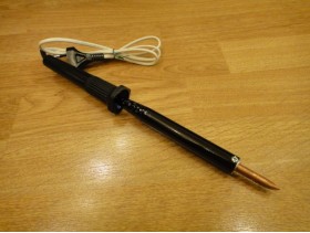 Электропаяльник ЭПСН 100Вт / 220V - Донецк (прямой, полиамид) - (8.0 мм)